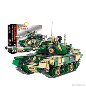 Stavebnice tanky 2 + postavičky - typ lego - nové - 5