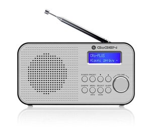 Radiopřijímač s DAB+ GoGEN DAB 300 N stříbrný - 5