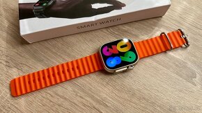 Chytré hodinky Smart Watch Ultra 2 49mm Titan oranžový řem. - 5