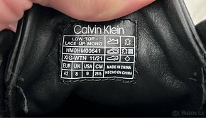 Nové černé kožené tenisky Calvin Klein v. 42 - 5