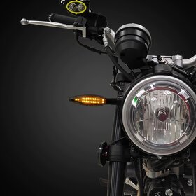 Sekvenční LED blinkry na moto s homologací - 4ks - 5