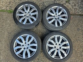 VW Škoda Audi alu disky + zimní pneu 215/50/17, 2x90% 2x 70% - 5