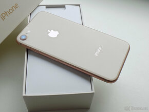 APPLE iPhone 8 64GB Gold - ZÁRUKA 12 MĚSÍCŮ - 100% BATERIE - 5