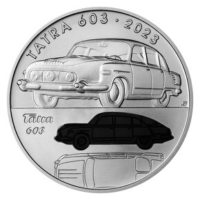 Stříbrná mince 500 Kč 2023 Tatra 603 stand - 5