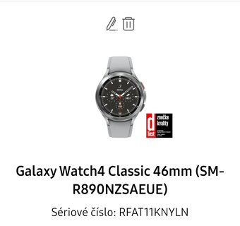 SAMSUNG Galaxy Watch 4 Classic (46 mm) stříbrná - 5