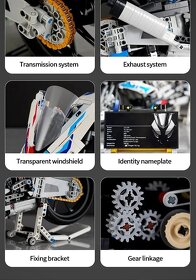 Stavebnice motocykl BMW kompatibilní s LEGO - 5