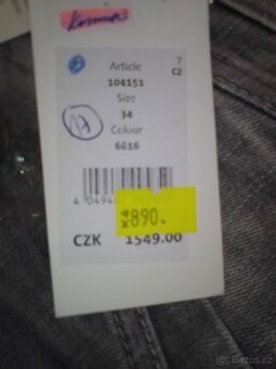 Džíny Denim vel. 34/26 - nové - 5