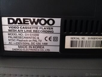 Daewoo video cassette player Dv-S103w - 5