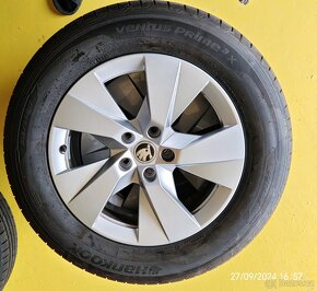 NovýOrigin.ModelŠKODA komplet 4xpneu Hankook215/65R17+aludis - 5