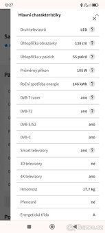 Prodám chytrou TV Samsung 138cm - 5