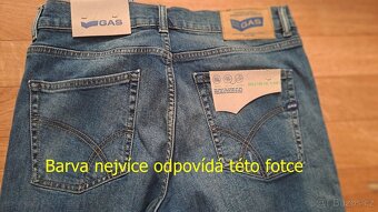 Pánské skinny džíny Gas - Sax/W33/L32/M/42cm/108cm - 5