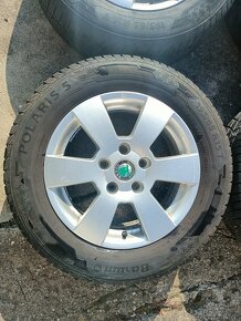 Originál alu kola 15" na Škoda Octavia II 4ks zimní - 5