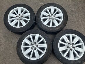 Alu kola 16" VW Perugia 5x112 s pneu 215/55R16 - 5