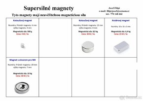 Teleskopický magnet, neodymové, neodymový - 5