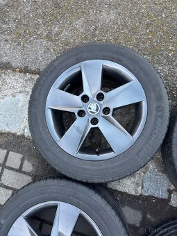 ORIGINÁL Alu Škoda ILIAS R16, 5x112 - LETNÍ PNEU - 5