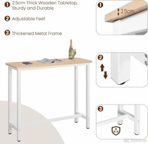 WOLTU BT17hei Barový stůl - 5