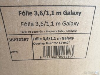 Bazénová folie AZURO GALAXY V1 kruh 3,6x1,1m-Nová - 5