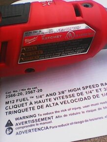 Milwaukee 2567-20 ( M12FHIR-0) M12 Aku ráčna 3/8" 47Nm - 5