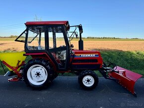 YANMAR F18D Diesel 3 válec, 18HP Radlice na sníh + sypač - 5