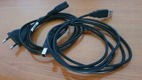 Propojovací kabely k tiskárně USB a přívodní kabel 250 V - 5