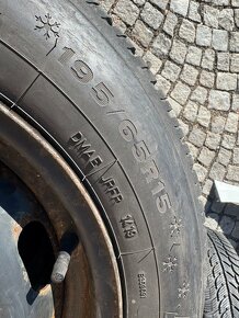 Zimni pneu Dunlop 195/65 r15 4x108 Peugeot Citroen - 5