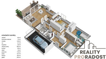 Prodej domu 4+kk,108,6m2, s garáží 20,9m2, a pozemkem 689m2, - 5