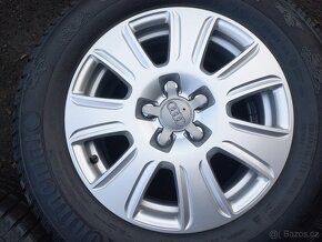 Prodám sadu Orig ALU kol Audi 215/65R16 zimní - 5