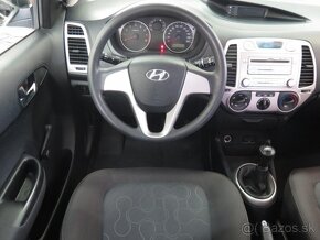 Hyundai i20 1,2i 78k, 1.majiteľ, kúpené v SR - 5