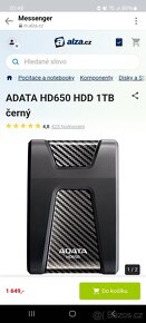 ADATA HD650 HDD 1TB černý - 5