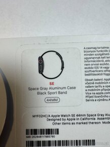 Apple Watch SE Celluar 44mm kondice baterie 91% s kabelem  C - 5