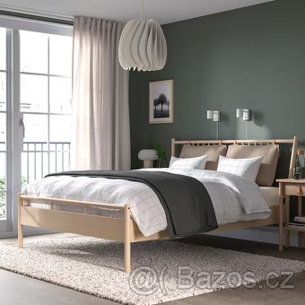 Postel bříza masiv 160x200 NOVÁ + rošt IKEA BJÖRKSNÄS - 5