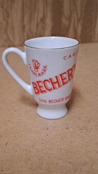 3x Jan Becher, 1940-1960, Becherovka, porcelánový pohárek - 5