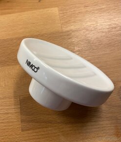 2 ks nová mýdlenka keramika chrom - bormo NIMCO - 5
