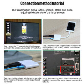 Adaptér iPhone HDMI - přpojení k monitoru, TV, projektoru... - 5