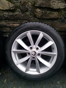 ALU kola Škoda 5x112 7Jx17 ET45 225/50 zimní 6,5mm - 5