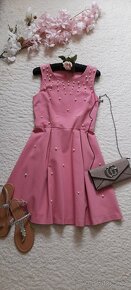 Orsay společenské krátké šaty s perličkami - 5