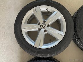 Originál Volkswagen ALU kola 5x112 r17 zimní pneu 7mm - 5