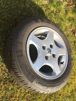 Alu kola+pneu letní 14” Peugeot 175/65 R14+šrouby - 5