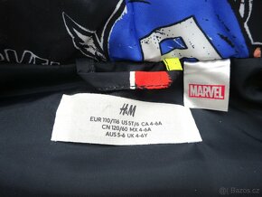 Vatovaná vesta Marvel H&M vel.110/116 NOVÁ - 5