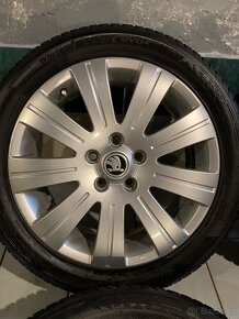 Alu kola Škoda R17 5X112 ZIMNÍ PNEU 205/50 R17 HANKOOK - 5