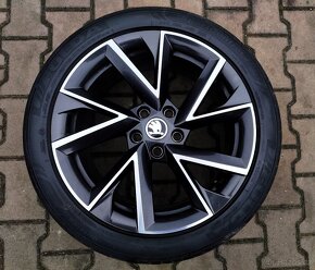 Alu kola originál Škoda Superb III 5x112 R18 Vela - 5