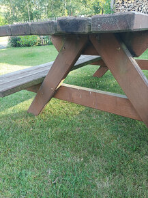 Zahradní lavice se stolem - 5