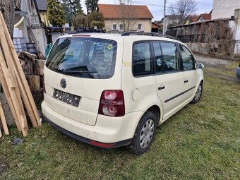 Vw touran 2.0cng 2009 na díly nehavarované - 5