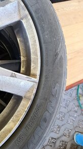 4 Alu disky + zimní pneu 205/55 R17 TOYO SNOWPROX - 5