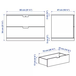 Prodám 2 ks komoda NORDLI - 5