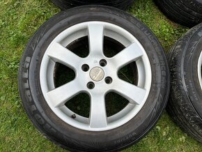 4x litá kola 4x108 R16, letní pneu - 5