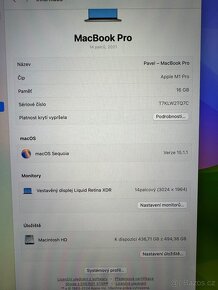 MacBook Pro, 14”, M1 top stav, 16Gb, 512Gb SSD - 5