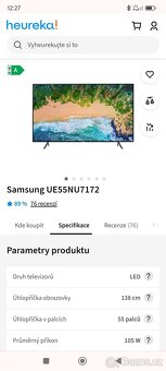 Prodám TV SAMSUNG 138cm - 5