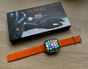 Chytré hodinky Smart Watch Ultra 2 49mm Titan oranžový řem. - 5