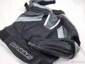 Probiker PRX-12 Silver pánska kožená moto kombinéza 52 L - 5